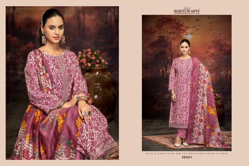Mariyum Five Star catalog chanderi dress material suppliers in surat