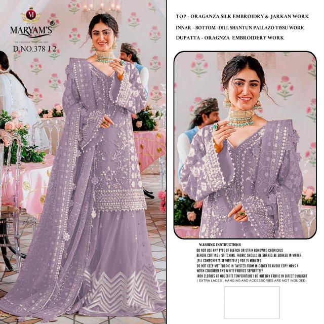 Maryams M 378 catalog pakistani designer suits catalogue
