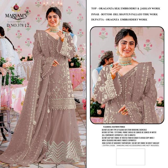 Maryams M 378 catalog pakistani designer suits catalogue
