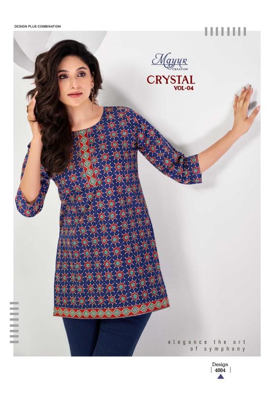 Mayur Crystal Vol-4 – Short Tops - Wholesale Catalog