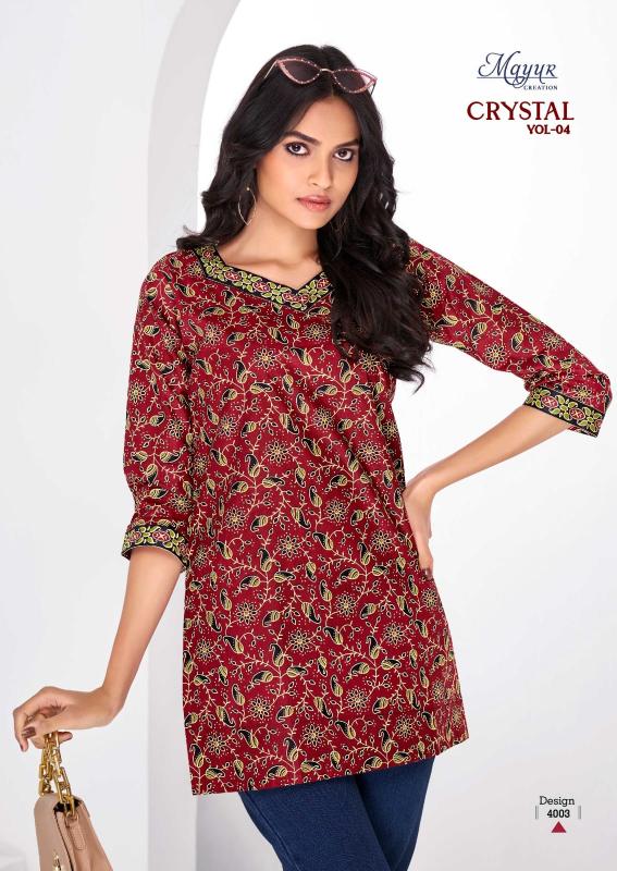 Mayur Crystal Vol-4 – Short Tops - Wholesale Catalog