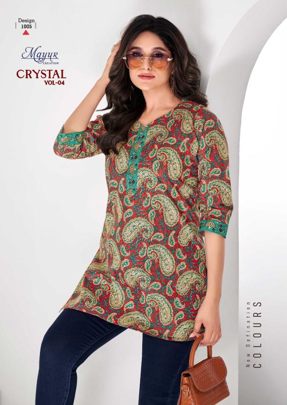 Mayur Crystal Vol-4 – Short Tops - Wholesale Catalog