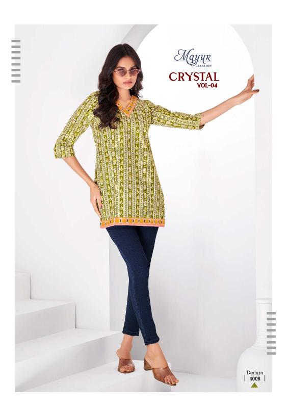 Mayur Crystal Vol-4 – Short Tops - Wholesale Catalog