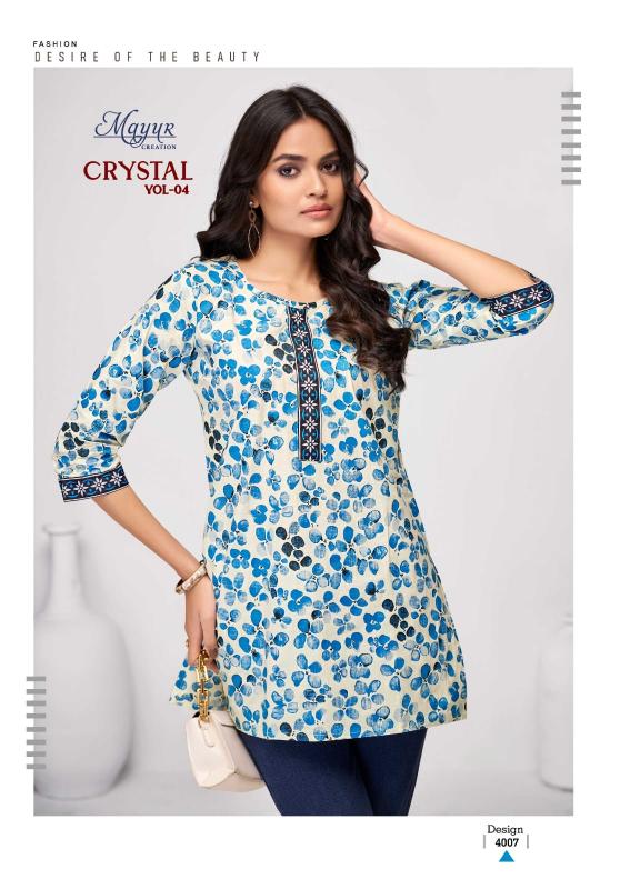 Mayur Crystal Vol-4 – Short Tops - Wholesale Catalog
