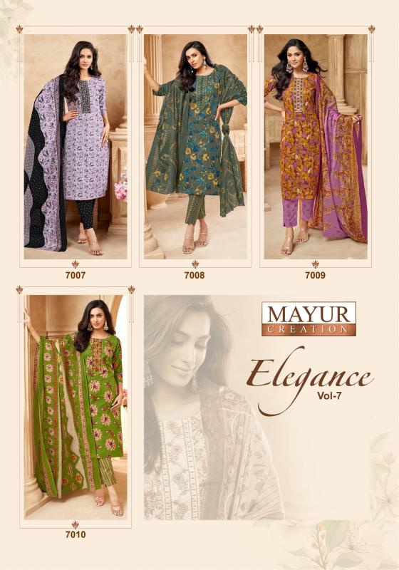 Mayur Elegance Vol-7 – Kurti Pant With Dupatta - Wholesale Catalog