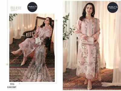 Mehboob Tex 1587 And 1588 Catalog wholesale pakistani designer suits