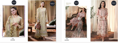 Mehboob Tex 1587 And 1588 Catalog wholesale pakistani designer suits