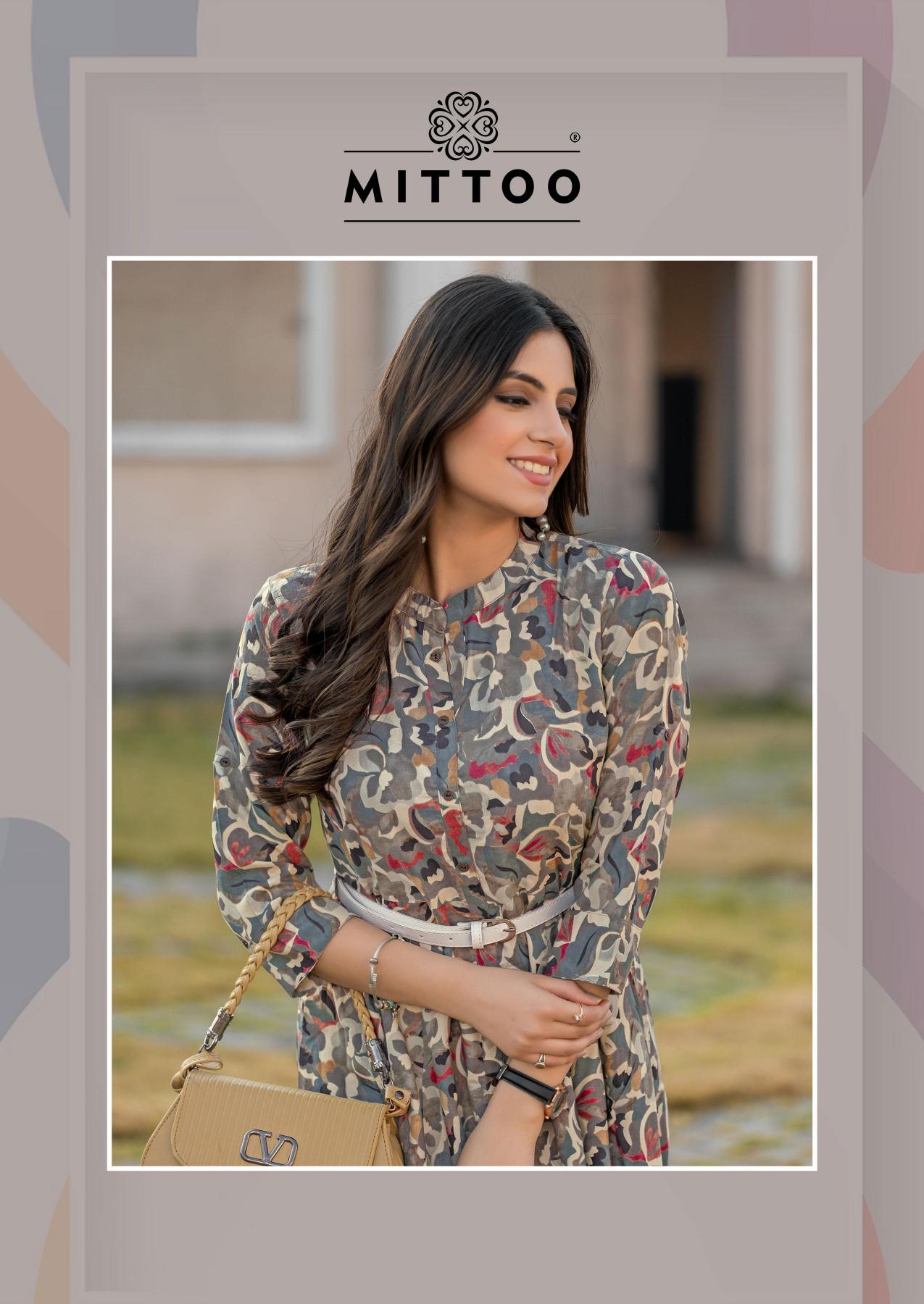 Mittoo Belt Vol 20 catalog Rayon Printed western dress