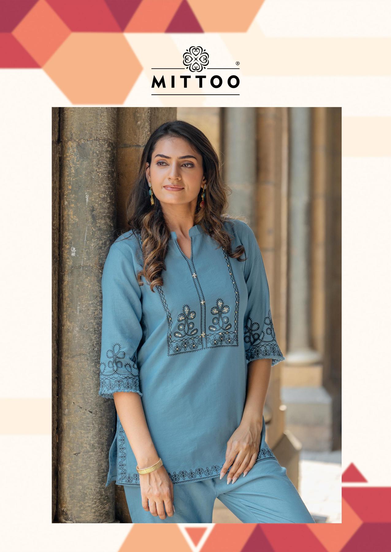 Mittoo Korra catalog co ord set wholesale