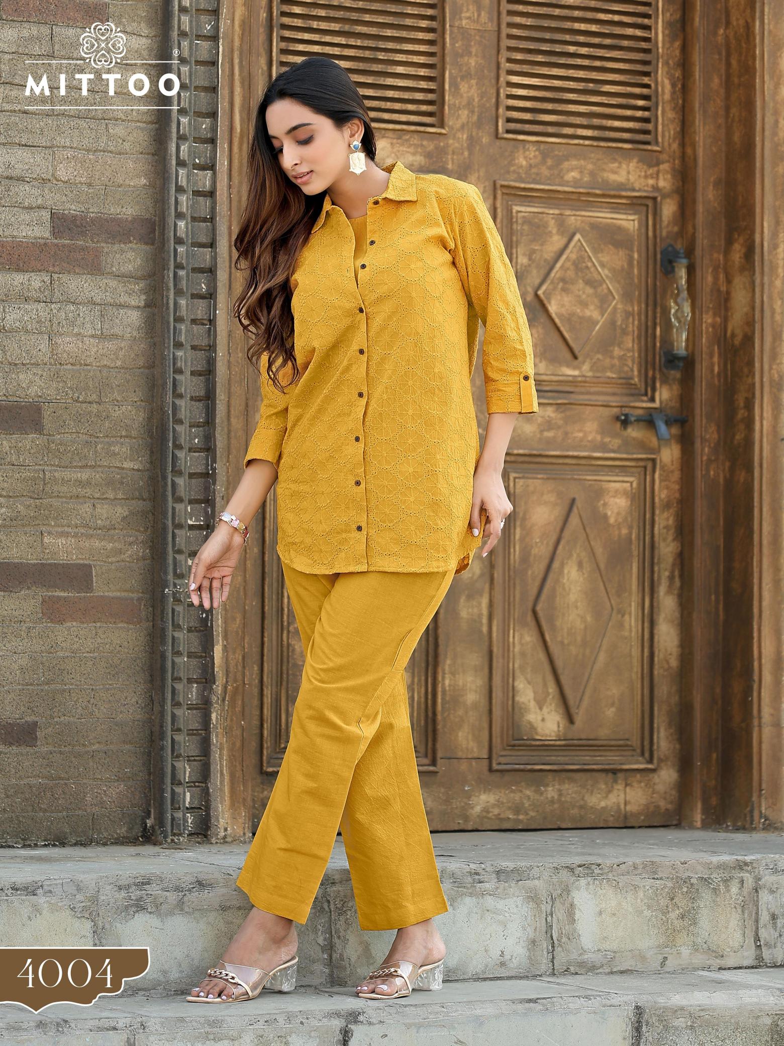 Mittoo Veena Catalog Cotton co ord sets manufacturers in india