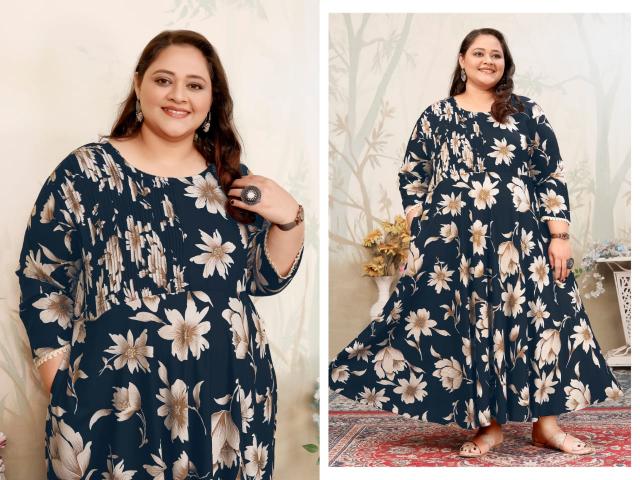 Moksh International Plus Size Joy Vol 1 Catalog plus size anarkali kurtis online india