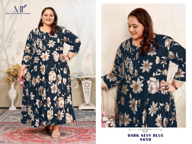 Moksh International Plus Size Joy Vol 1 Catalog plus size anarkali kurtis online india