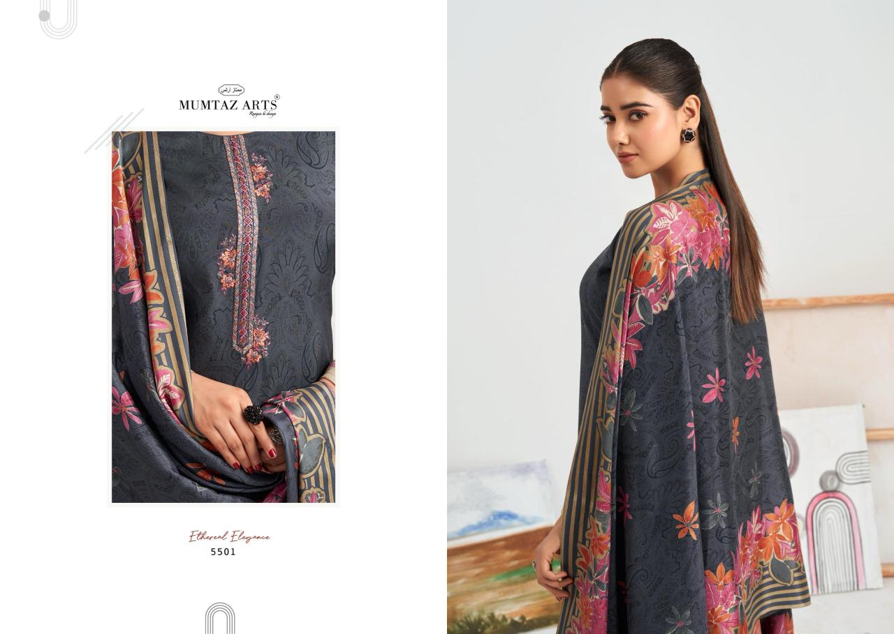 Mumtaz Arts Hafiza Muslin catalog wholesale dress material in mumbai