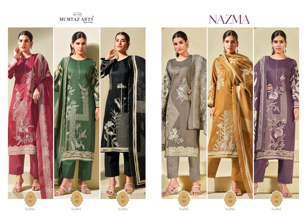 Mumtaz Arts Nazma catalog best wholesaler of dress materials in surat