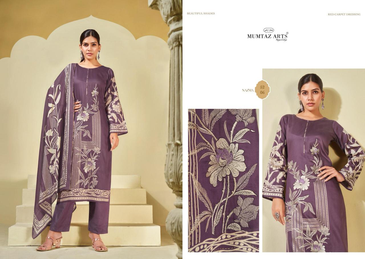 Mumtaz Arts Nazma catalog best wholesaler of dress materials in surat
