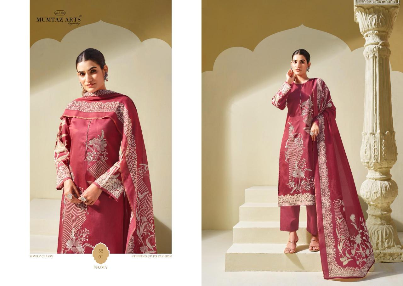 Mumtaz Arts Nazma catalog best wholesaler of dress materials in surat