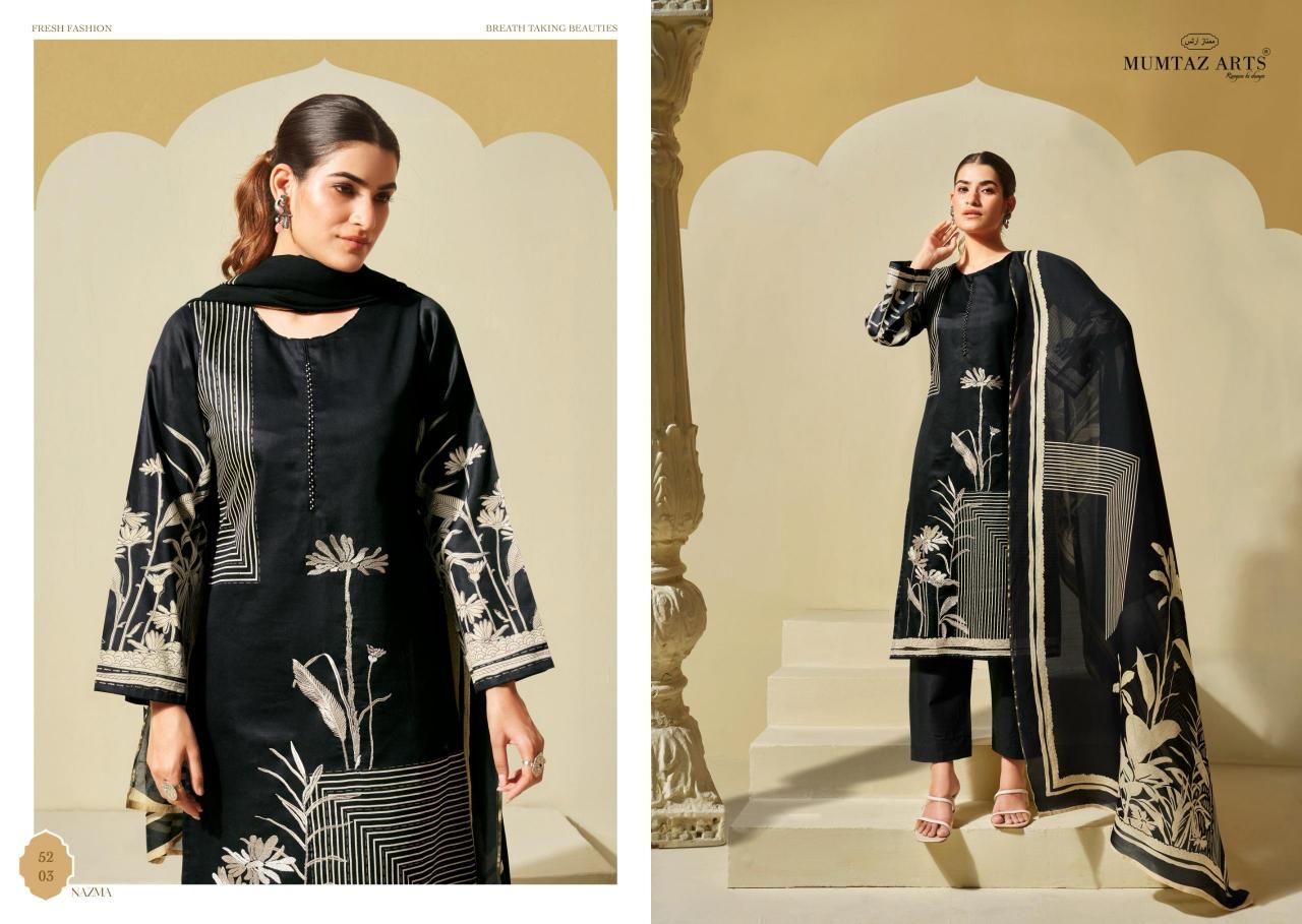 Mumtaz Arts Nazma catalog best wholesaler of dress materials in surat
