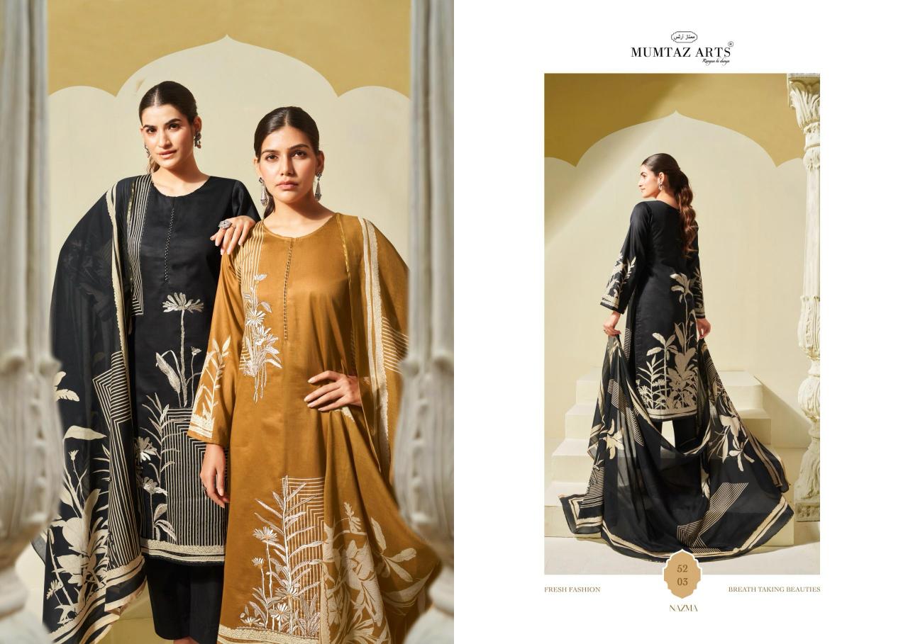 Mumtaz Arts Nazma catalog best wholesaler of dress materials in surat