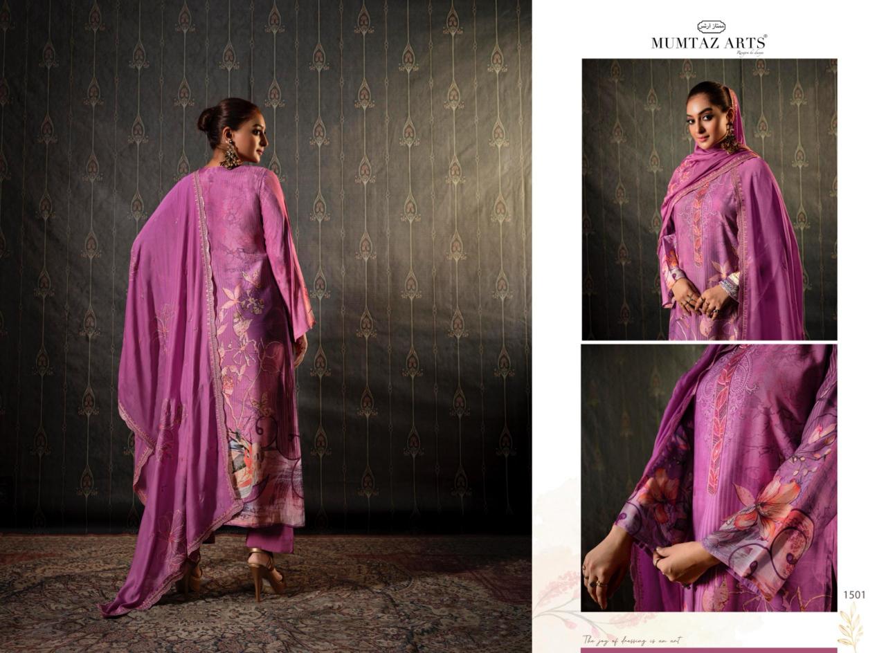 Mumtaz Arts Sitaray Muslin catalog dress material wholesale market surat