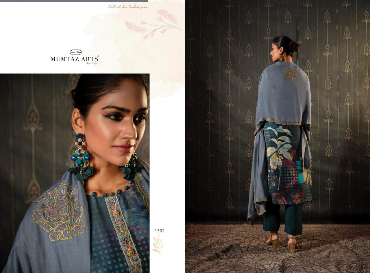 Mumtaz Arts Sitaray Muslin catalog dress material wholesale market surat