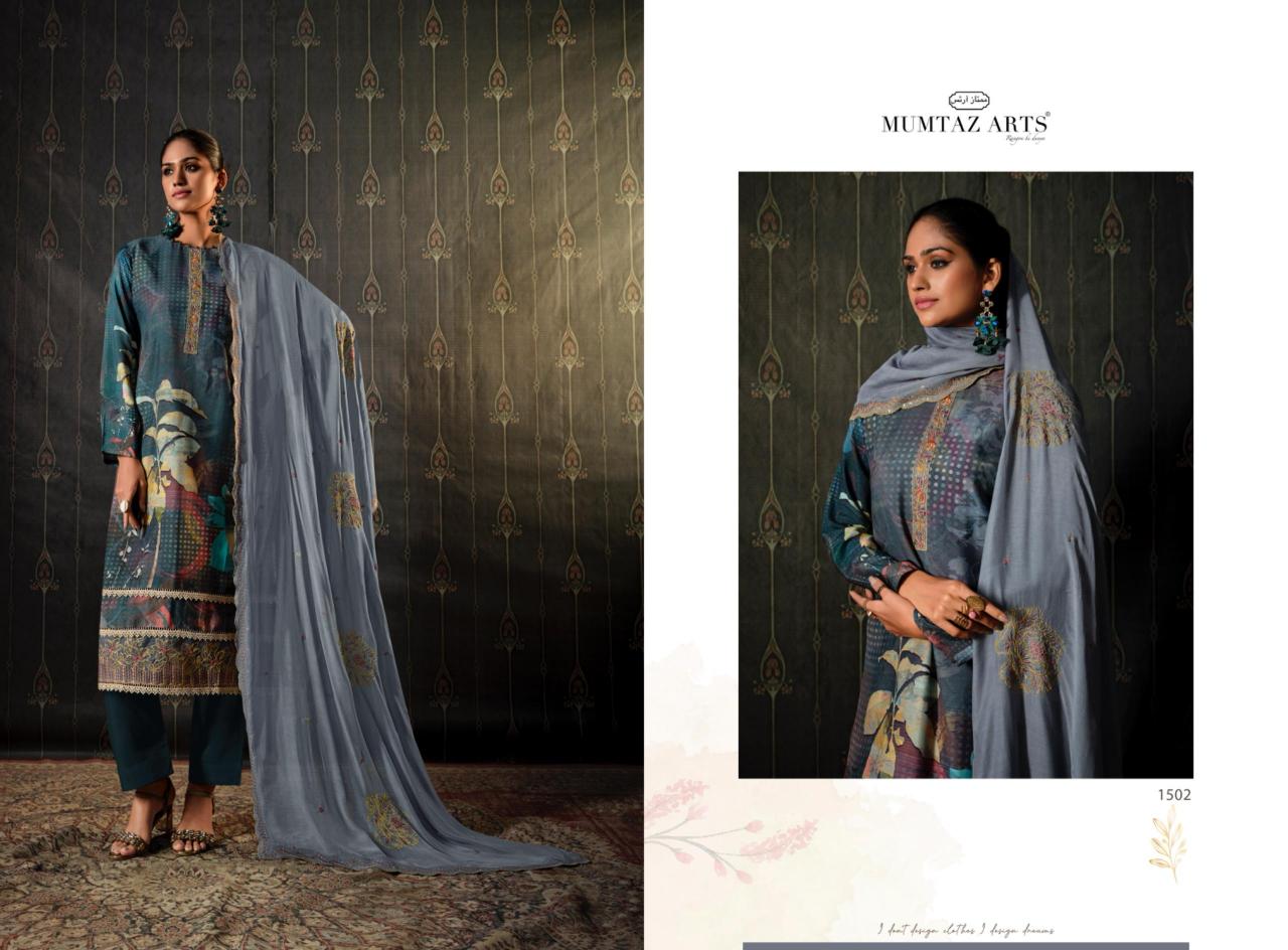 Mumtaz Arts Sitaray Muslin catalog dress material wholesale market surat
