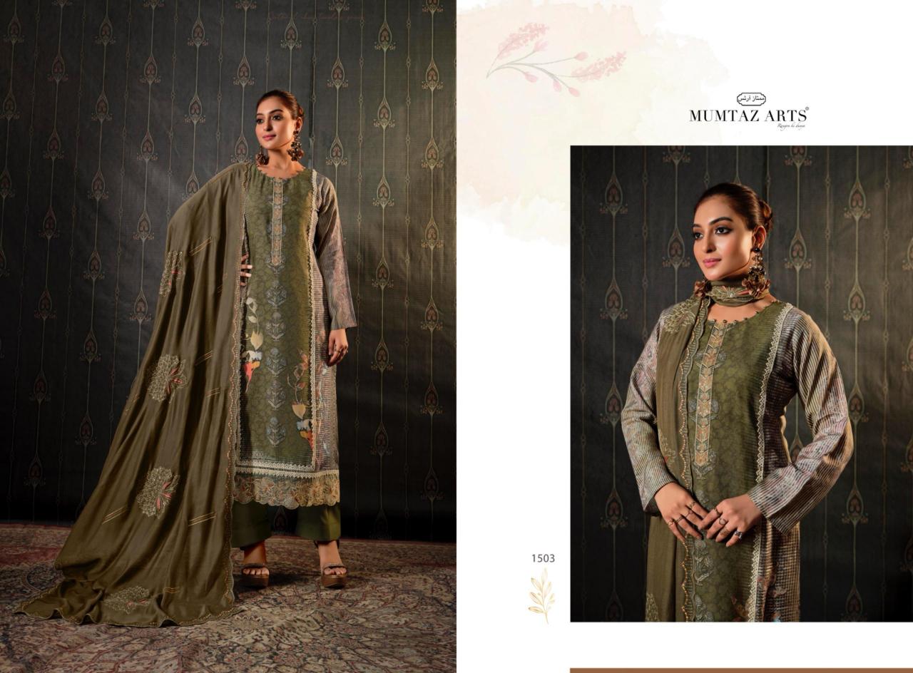 Mumtaz Arts Sitaray Muslin catalog dress material wholesale market surat