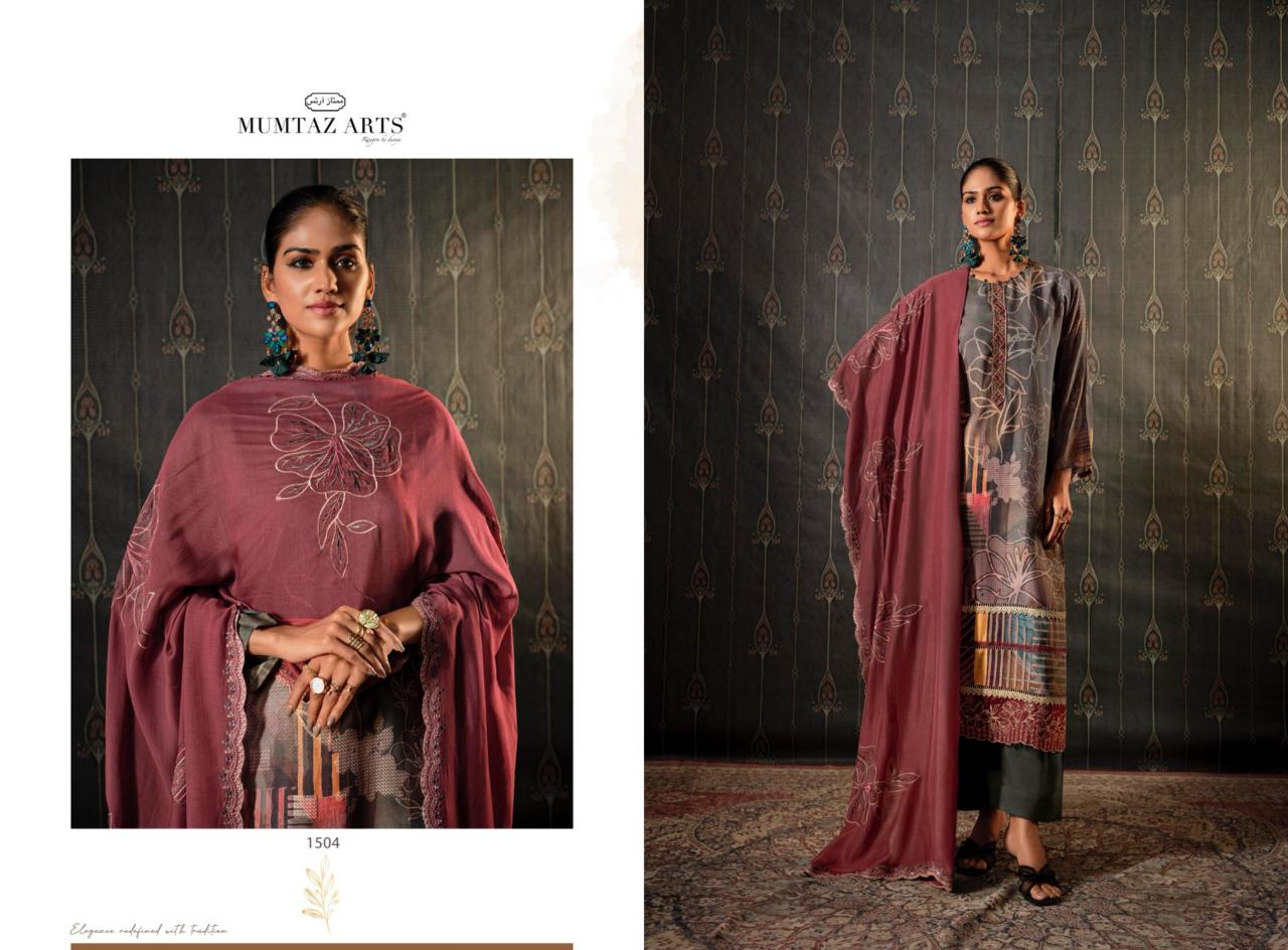 Mumtaz Arts Sitaray Muslin catalog dress material wholesale market surat