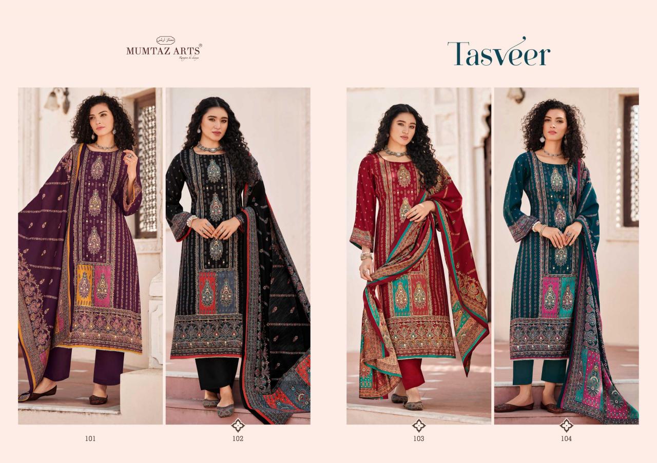 Mumtaz Arts Tasveer Catalog wholesale dress material shops in surat