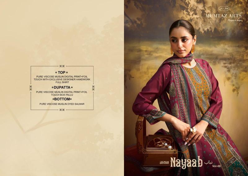 Mumtaz Nayaab Vol 5 Catalog cheap dress materials in surat 