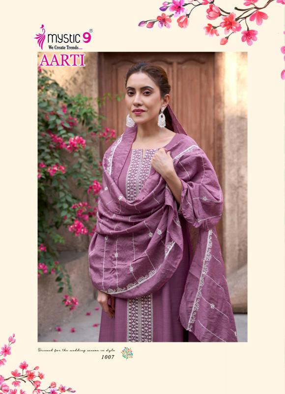 Mystic 9 Aarti vol 1 catalog front cut kurti online india