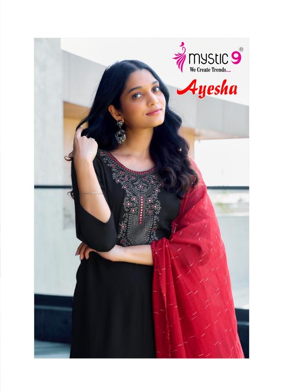 Mystic 9 Ayesha Vol 1 catalog latest kurti design 2025 online in india