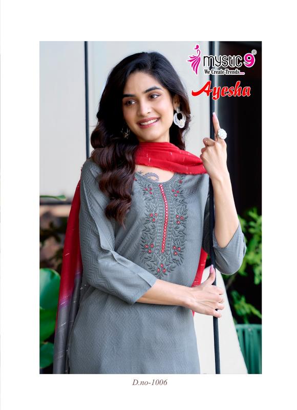 Mystic 9 Ayesha Vol 1 catalog latest kurti design 2025 online in india