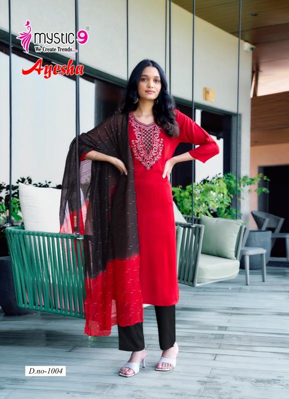 Mystic 9 Ayesha Vol 1 catalog latest kurti design 2025 online in india