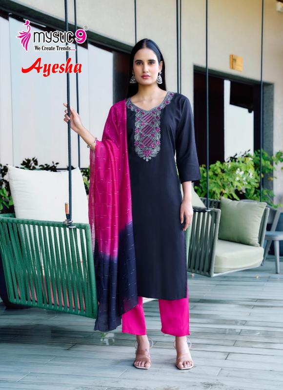 Mystic 9 Ayesha Vol 1 catalog latest kurti design 2025 online in india