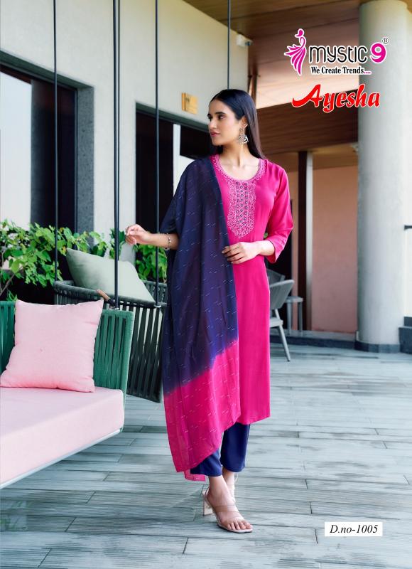 Mystic 9 Ayesha Vol 1 catalog latest kurti design 2025 online in india