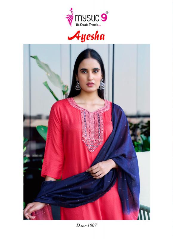 Mystic 9 Ayesha Vol 1 catalog latest kurti design 2025 online in india
