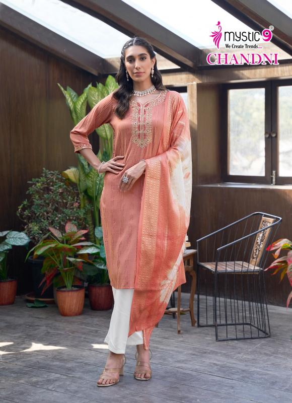 Mystic 9 Chandani Vol 1 catalog top 10 brands of kurtis in india