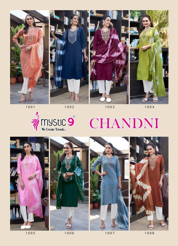 Mystic 9 Chandani Vol 1 catalog top 10 brands of kurtis in india