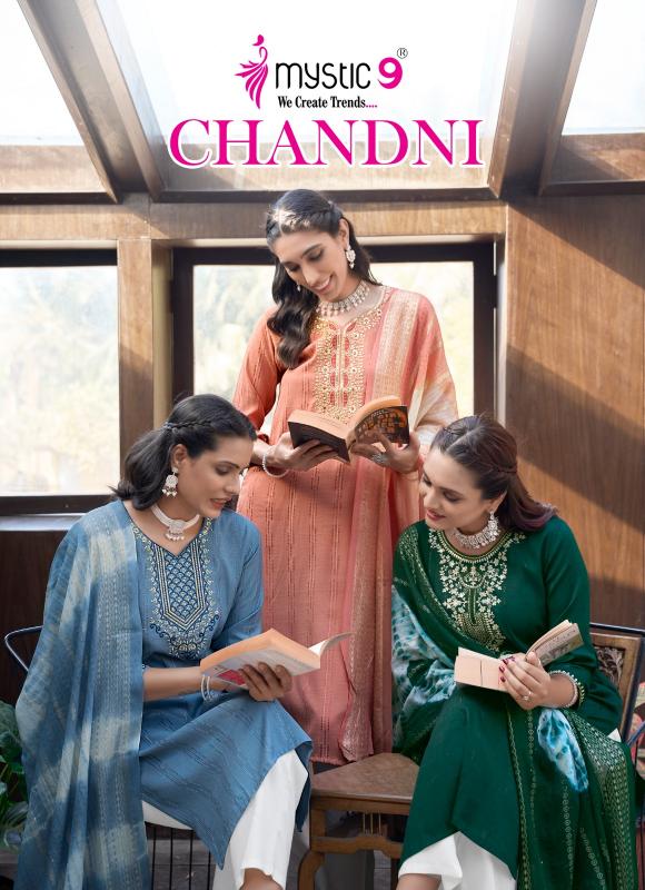 Mystic 9 Chandani Vol 1 catalog top 10 brands of kurtis in india