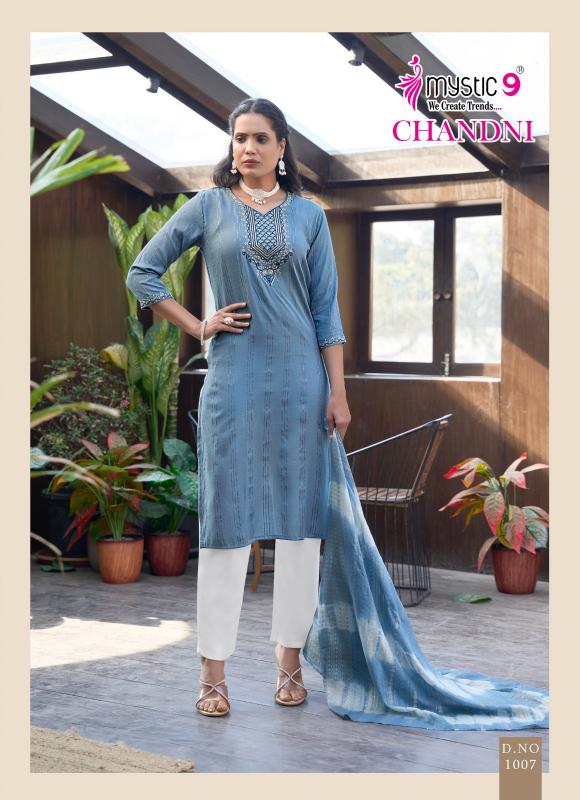Mystic 9 Chandani Vol 1 catalog top 10 brands of kurtis in india
