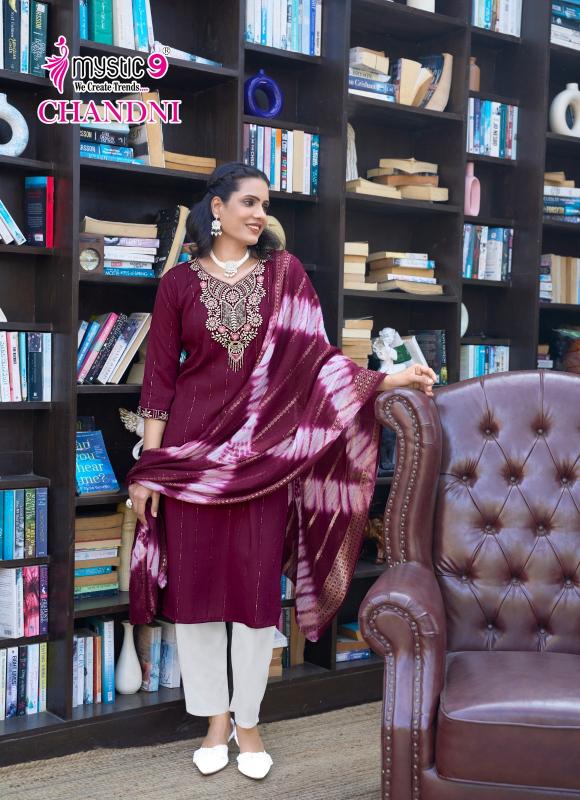 Mystic 9 Chandani Vol 1 catalog top 10 brands of kurtis in india