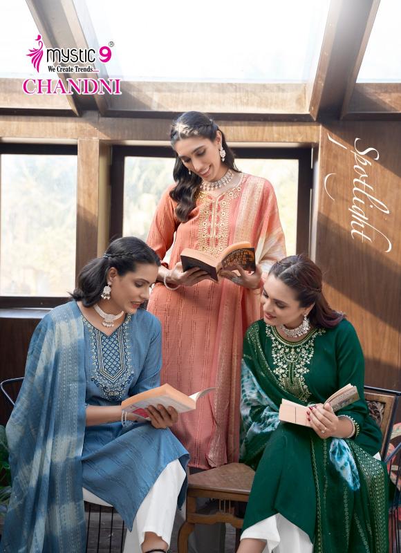 Mystic 9 Chandani Vol 1 catalog top 10 brands of kurtis in india