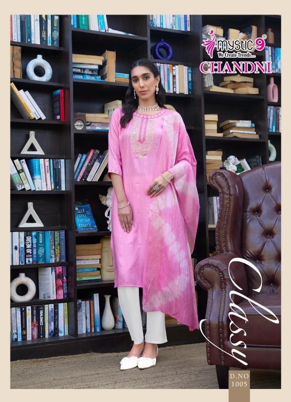 Mystic 9 Chandani Vol 1 catalog top 10 brands of kurtis in india