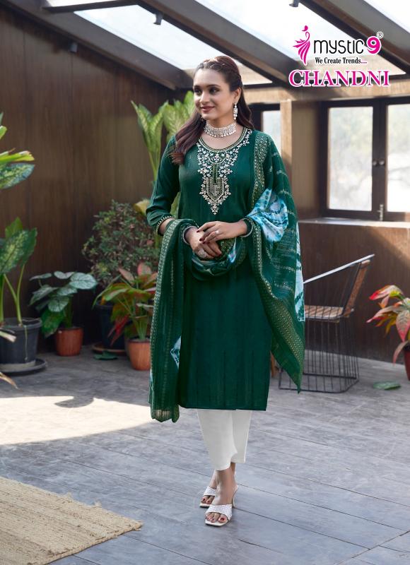 Mystic 9 Chandani Vol 1 catalog top 10 brands of kurtis in india