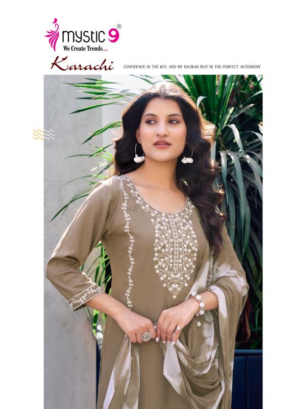 Mystic 9 Karachi Vol 5 catalog xxl size kurtis online shopping india