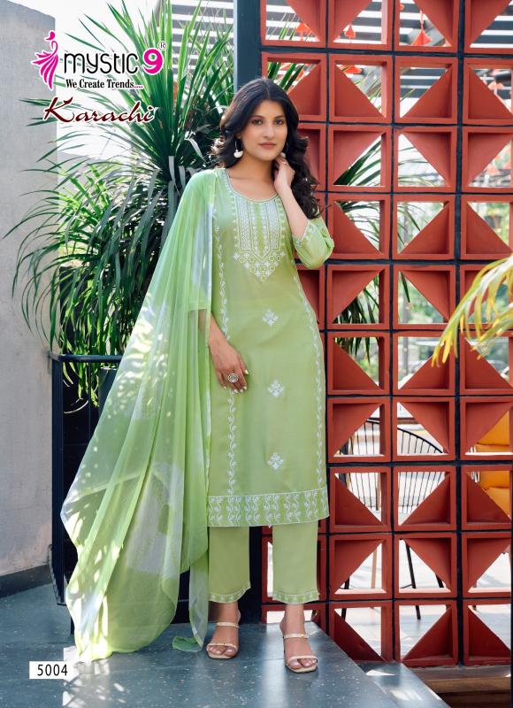 Mystic 9 Karachi Vol 5 catalog xxl size kurtis online shopping india