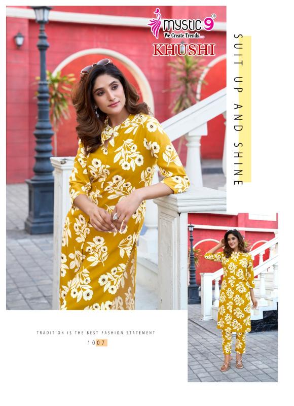 Mystic 9 Khushi Vol 1 catalog wholesale co ord sets manufacturers in india