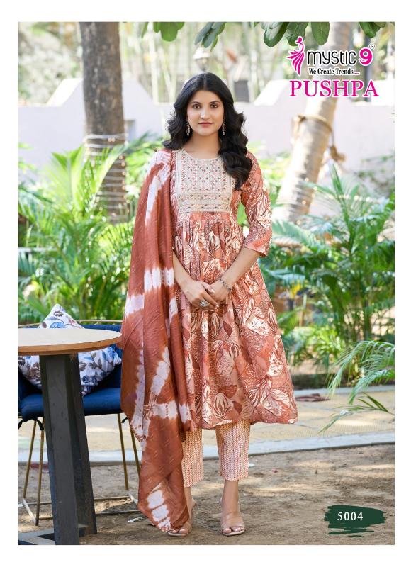 Mystic 9 Pushpa Vol 5 catalog umbrella kurtis online india