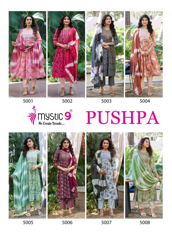 Mystic 9 Pushpa Vol 5 catalog umbrella kurtis online india