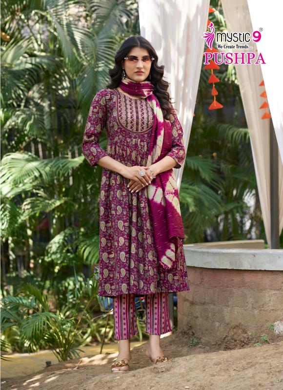 Mystic 9 Pushpa Vol 5 catalog umbrella kurtis online india